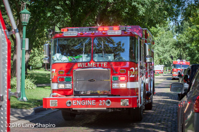 Wilmette Fire Department IL house fire at 1336 Ashland Avenue 8-22-16 Larry Shapiro photographer shapirophotography.net E-ONE fire trucks